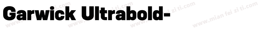 Garwick Ultrabold字体转换